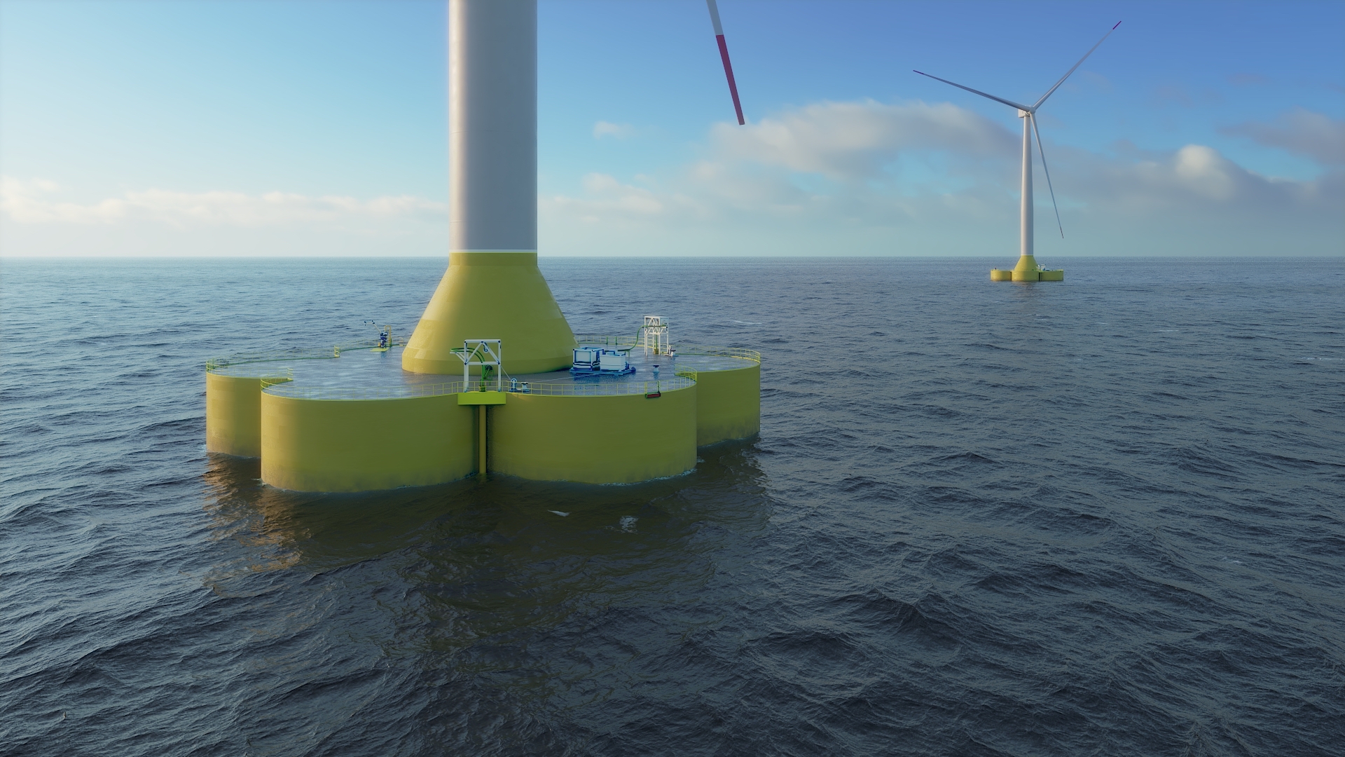 Aker Solutions CONFloat-7C concrete floater for offshore wind