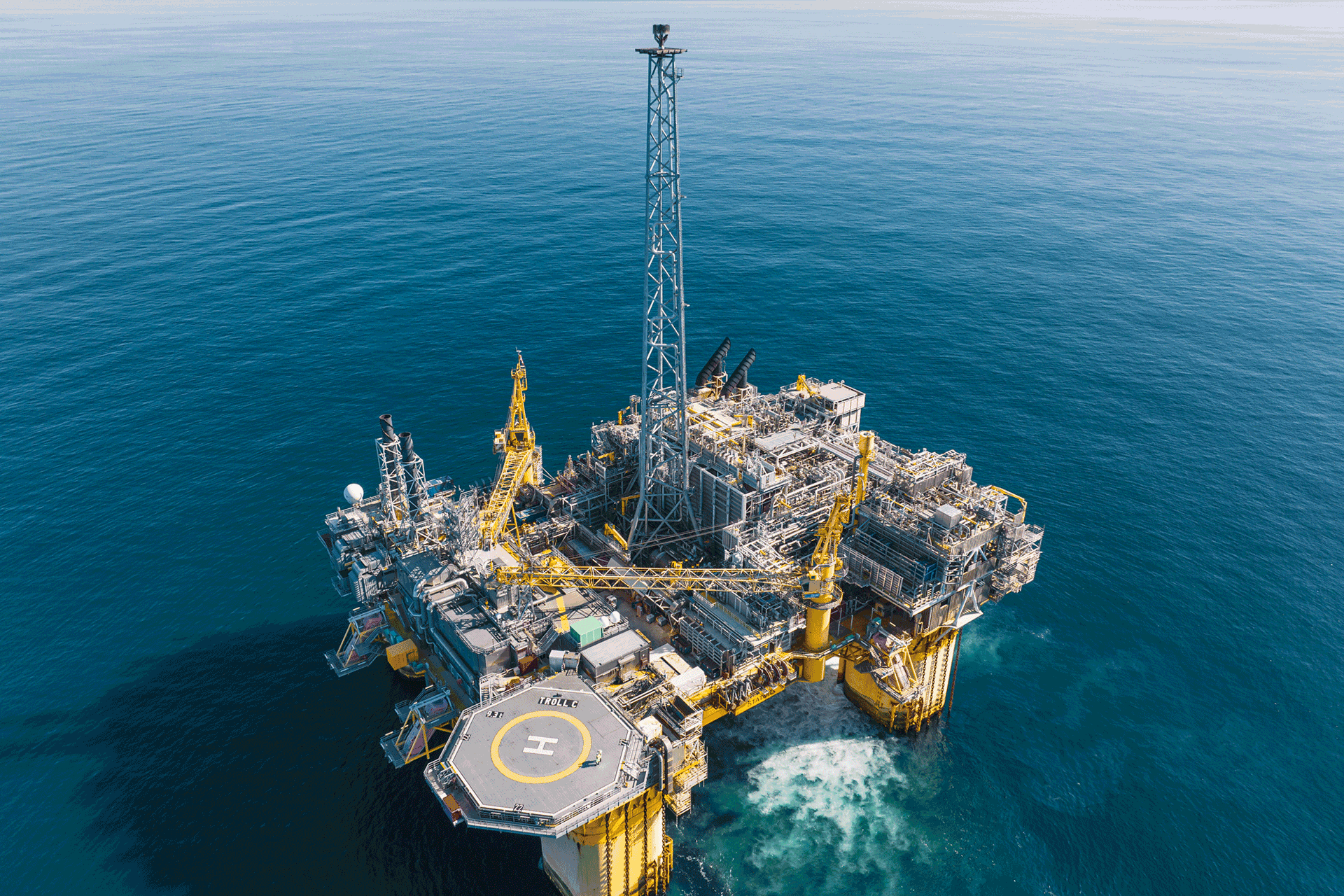 Photo of Troll C platform (Equinor)