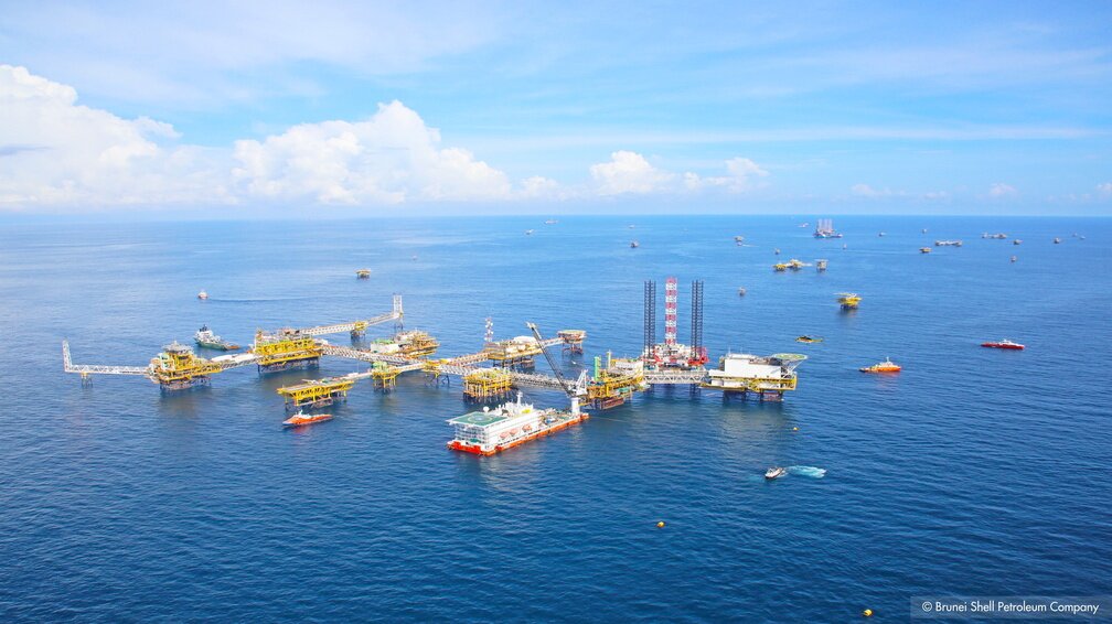platforms offshore Brunei 